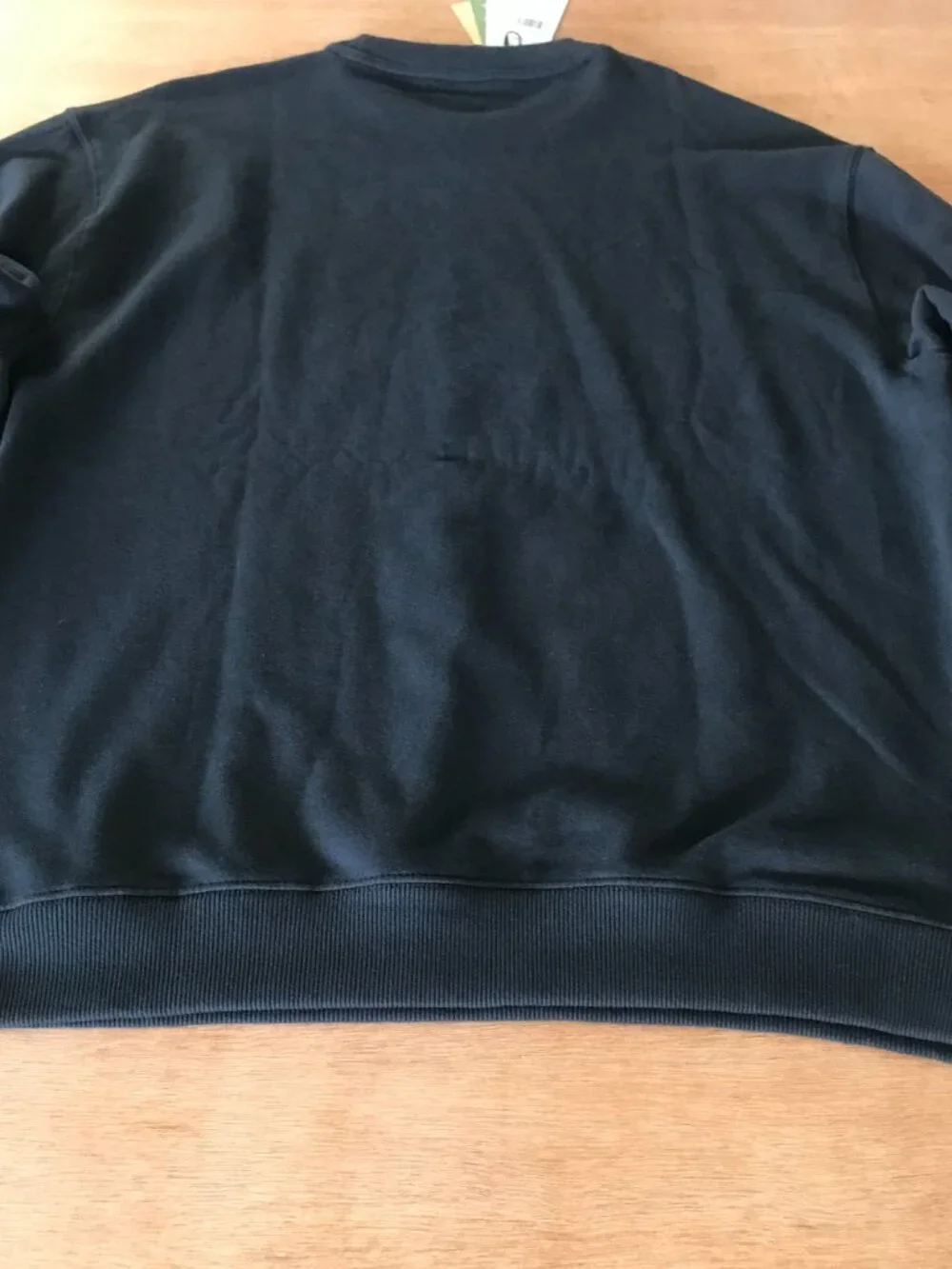 Quicksilver Sweatshirt Men XL Black Crew Neck Graphic Logo Long Sleeve Stretch